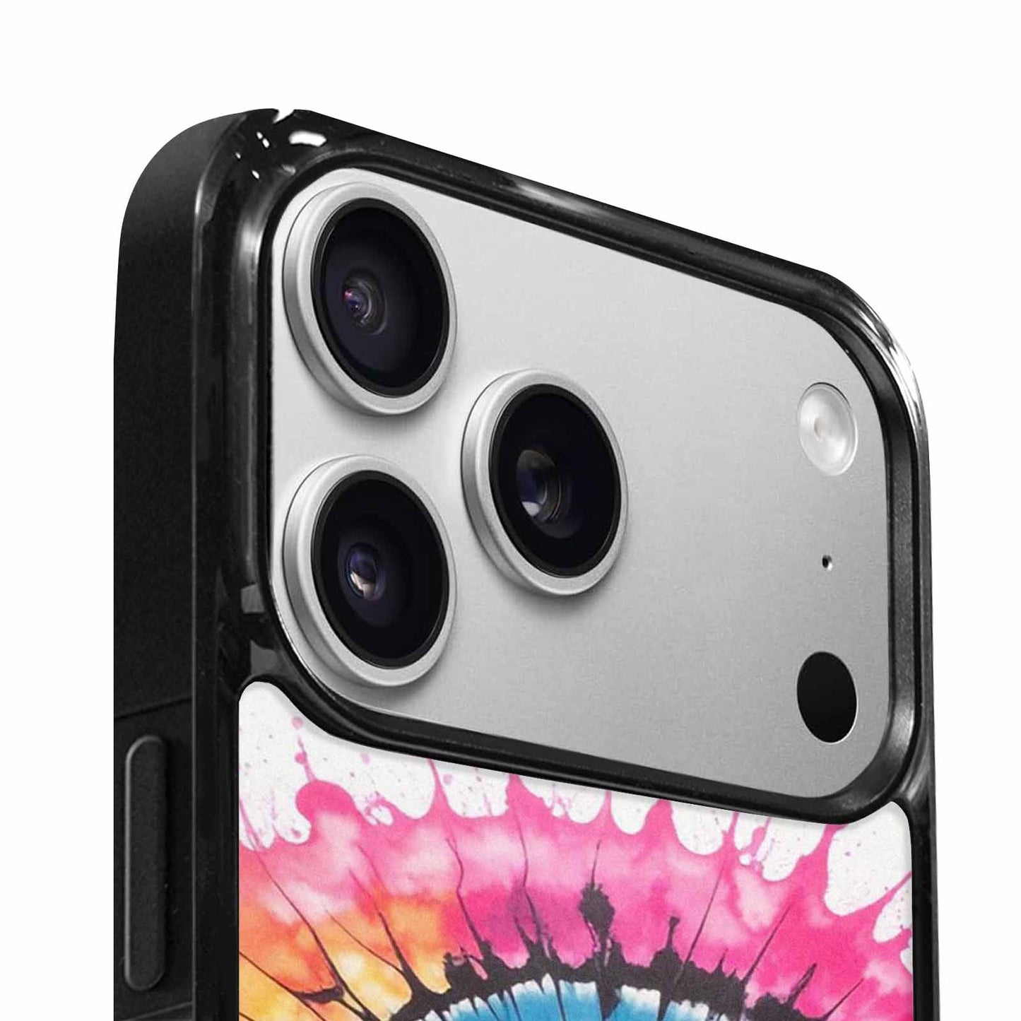 iPhone 17 Pro Max Case — Tie Dye Swirls Black Tie Dye, Custom Designed Case Cover
