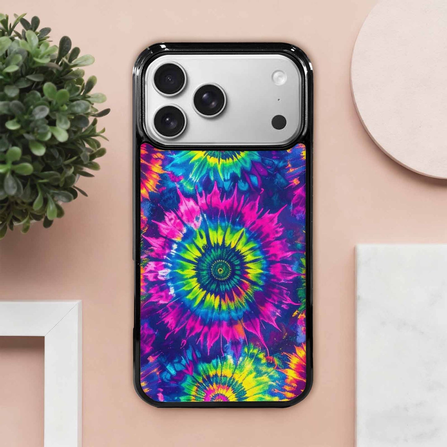 iPhone 17 Pro Max Case — Tie Dye Neon Acid Tie Dye, Custom Print Case Cover