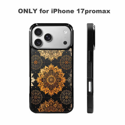 iPhone 17 Pro Max Case — Small Mandala Pattern, Randomly Floral, Unique Phone Case Design