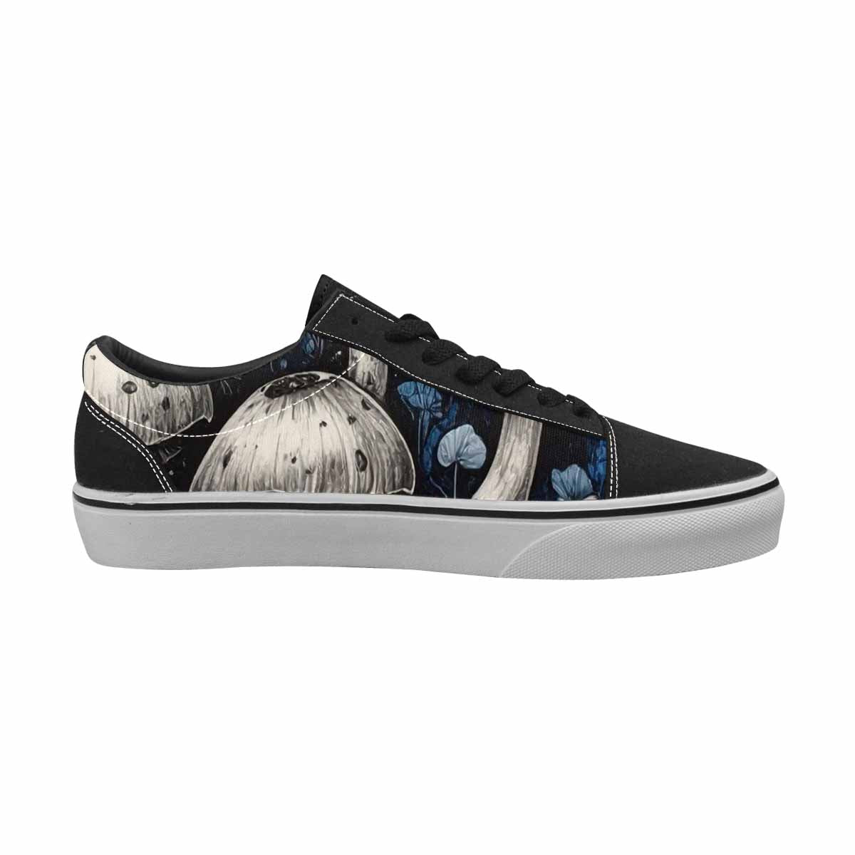 WOMEN'S Mushrooms (general) Lace-Up Canvas Wallpaper Art Sneakers
