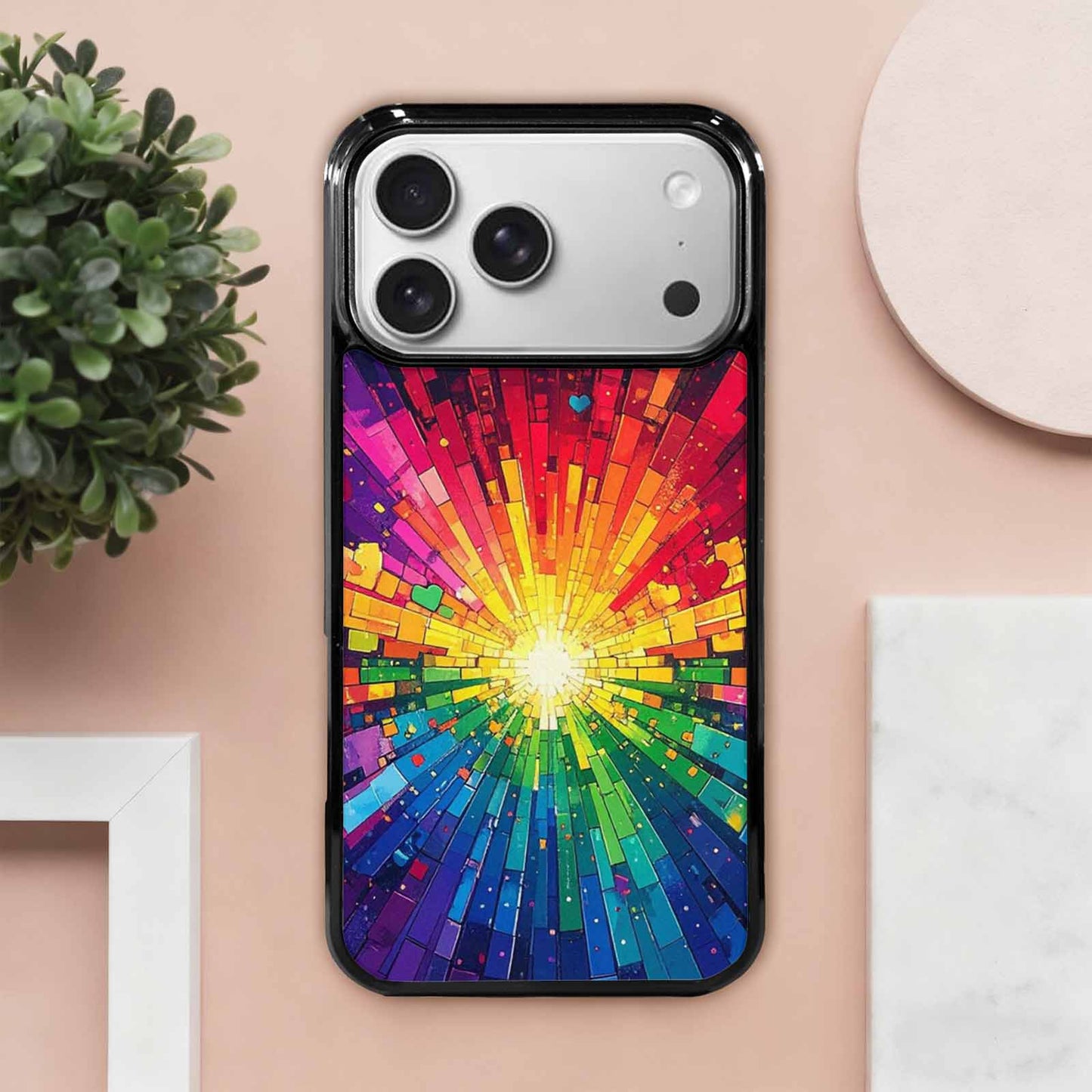 iPhone 17 Pro Max Case — Pixel Art Bit Burst Original Art, Original Design Phone Case
