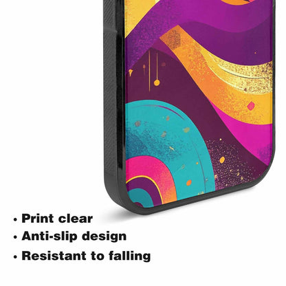 iPhone 15 Case — 1970s Disco Art Pattern, Custom Phone Case