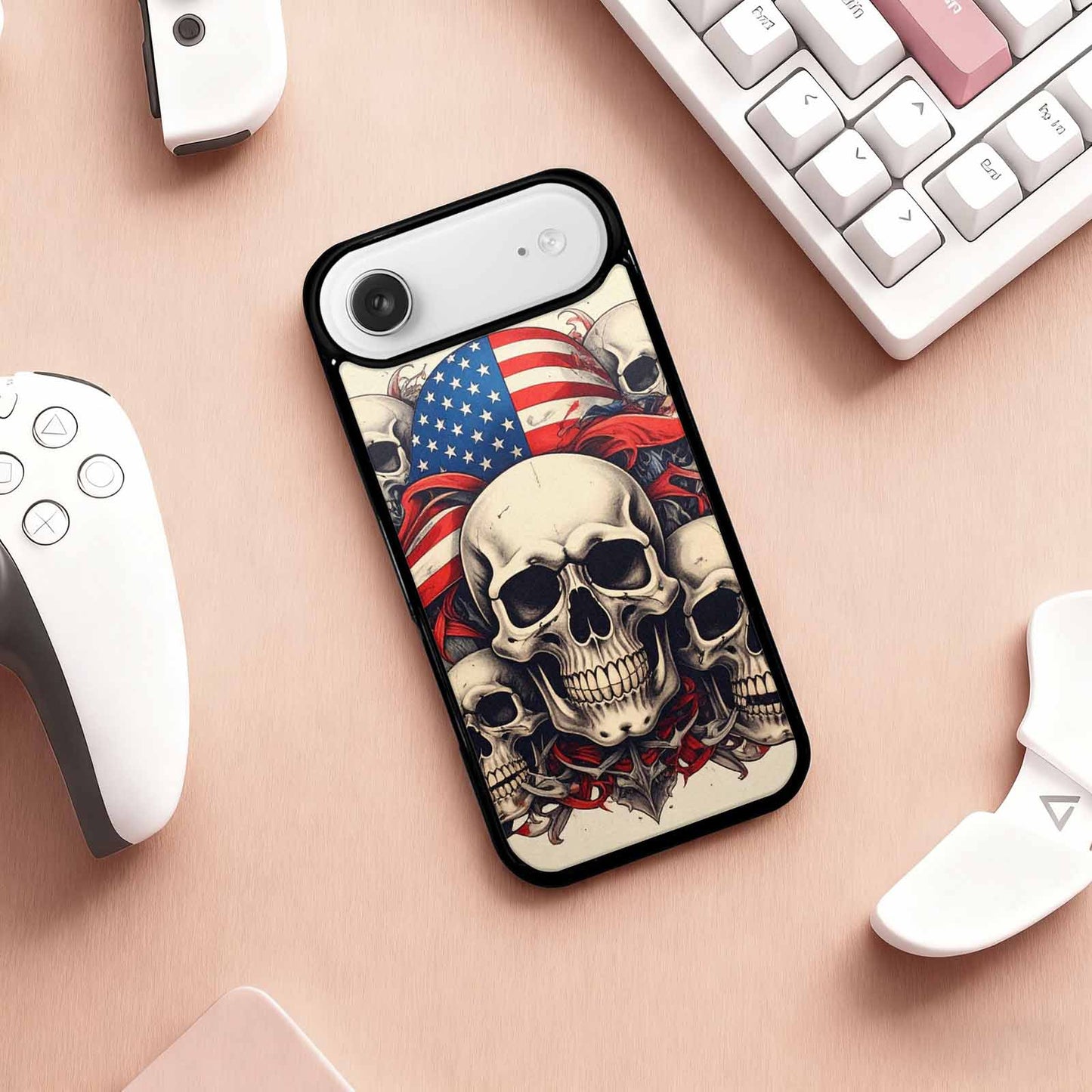 iPhone 17 Air Case — Skull Dark Art Gothic Print Gothic, Custom Phone Case