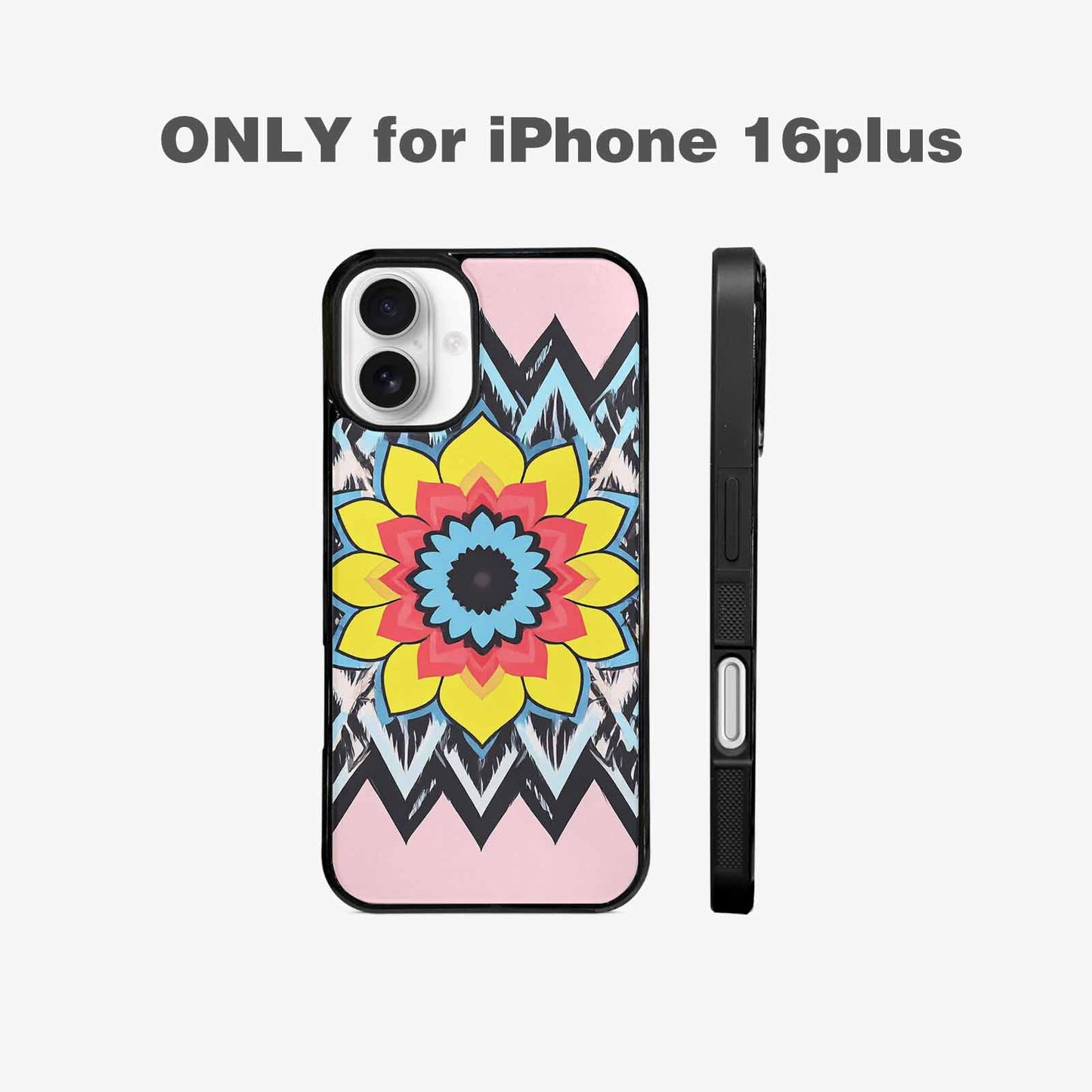 iPhone 16 Plus Case — 1960s Mod Cartoon Art Pattern, Custom Printed Phone Case