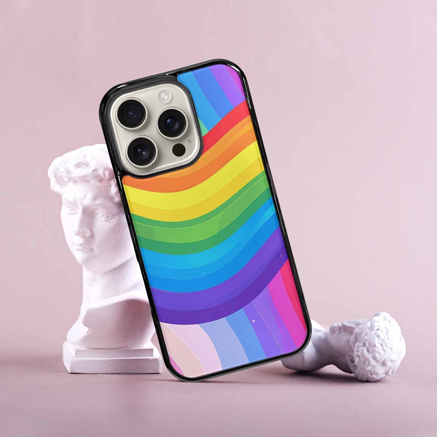 iPhone 16 Pro Case — Rainbow Pride, Personalized Phone Case