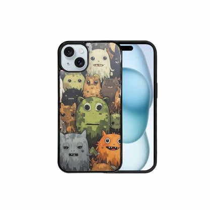 iPhone 15 Plus Case — Monsters Camomonsters Pattern 6oy Personalized Phone, Custom Made Phone Cover