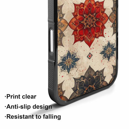 iPhone 17 Case — Small Mandala Pattern, Randomly Floral, Custom Phone Case