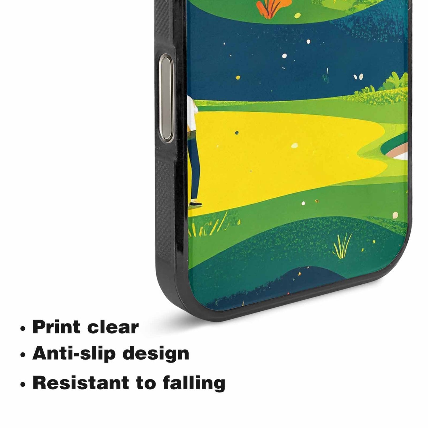 iPhone 16 Pro Case — Golf Cartoon Art Pattern, Custom Printed Phone Case