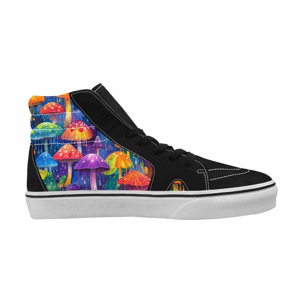 MEN'S Rainbow Drip Mushrooms High Top Canvas Dreamcore Shoes