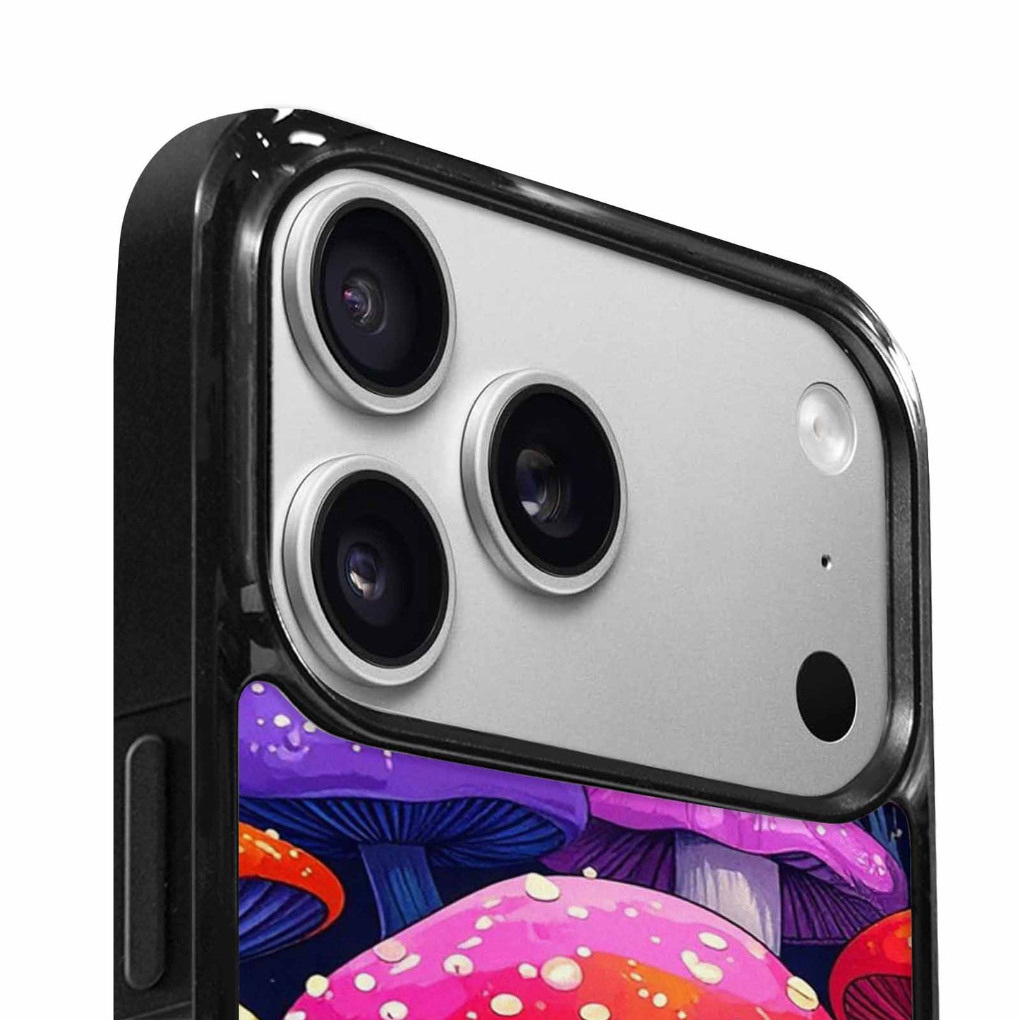 iPhone 17 Pro Case — Vivid Winter Mushroom Seamless Cartoon Cute, Custom Art Phone Cover