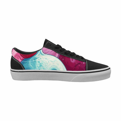 WOMEN'S Melting Icecream Monster Cherry Canvas Lace-Up Aesthetic Custom Shoes