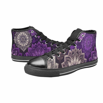 WOMEN'S Mandala High Top Canvas Dark Academia Sneakers