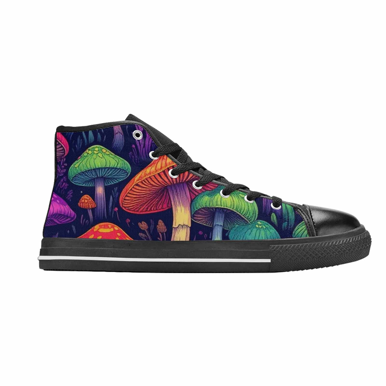 MEN'S Psychedelic Mushroom High Top Canvas Surreal Sneakers