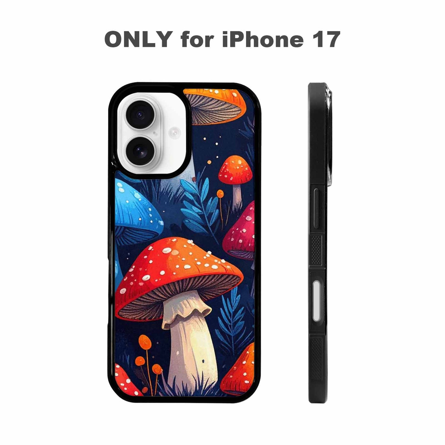 iPhone 17 Case — Vivid Winter Mushroom Cartoon Cute, Personalized Phone Case