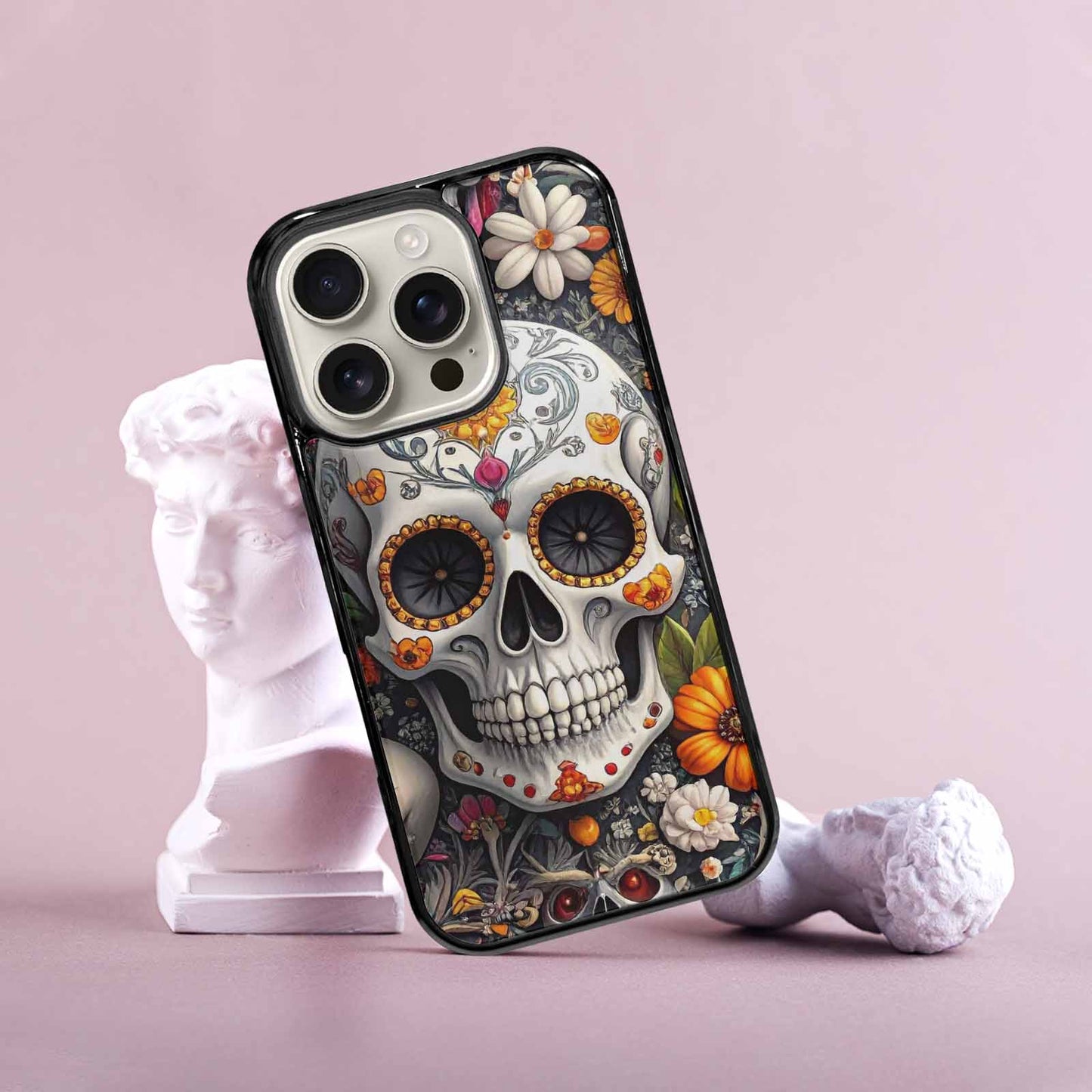 iPhone 16 Pro Case — Greyscale Black And White Dark Black, Original Design Phone Case