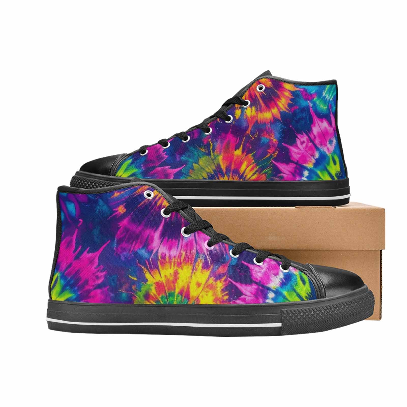 WOMEN'S Tie Dye - High Top Canvas Surreal Sneakers