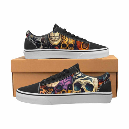 WOMEN'S Skulls Lace-Up Canvas Surreal Shoes