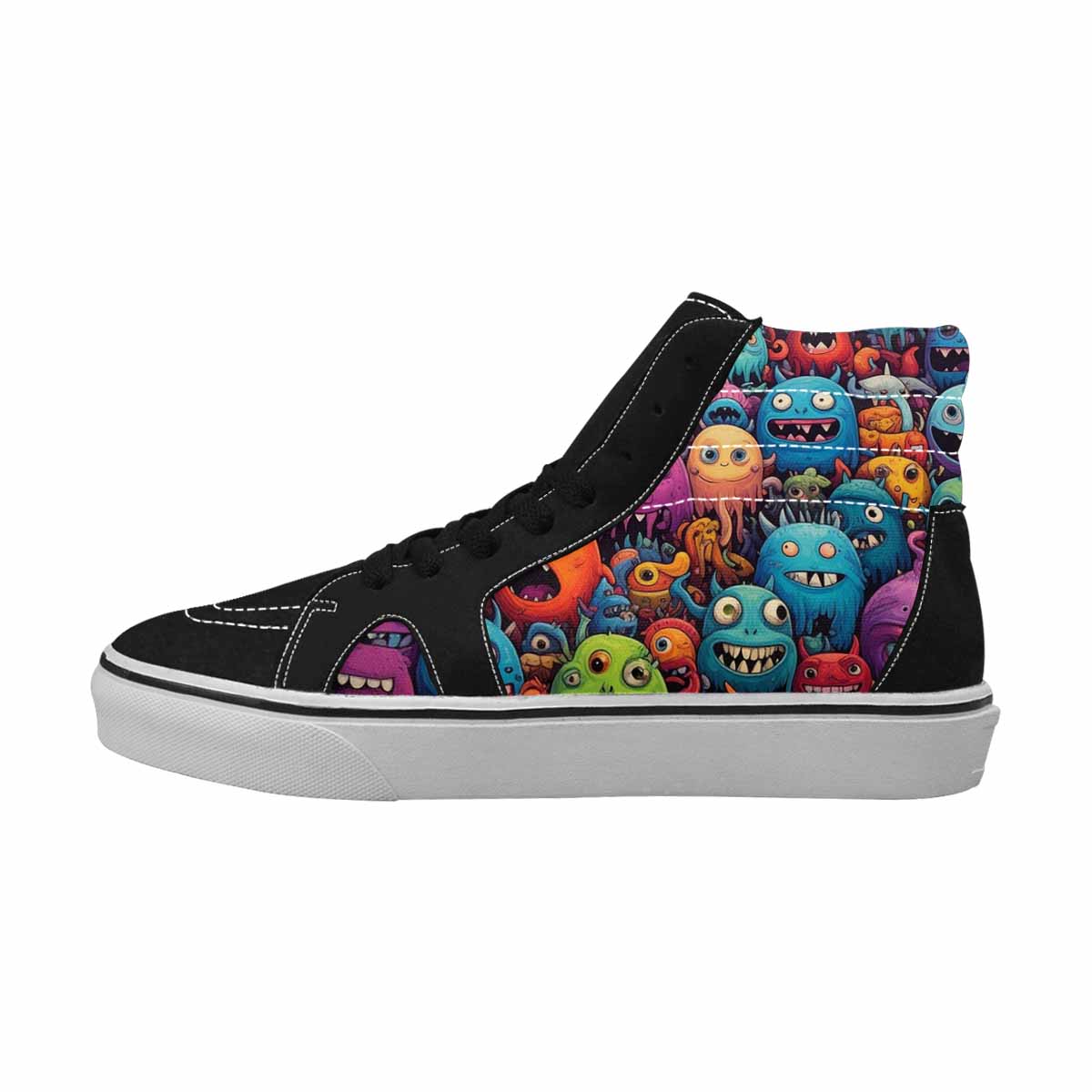 MEN'S Monsters (general) Cartoon Monst High Top Canvas Grunge Shoes