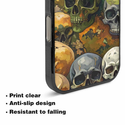 iPhone 16 Pro Case — Skulls Camoskulls Pattern Hu Bti, Custom Print Case Cover
