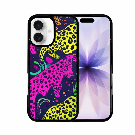 iPhone 17 Case — Leopard Print Neon Seamless Animal Print, Custom Made Phone Cover