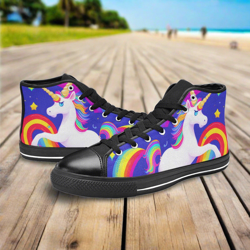 Butterfly Rainbow Pastel Soft Custom MEN Bold Art - Freaky Shoes | Custom Art Sneakers