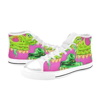 MEN'S Cc Ice Cream Art High Top Canvas Cottagecore Custom Shoes