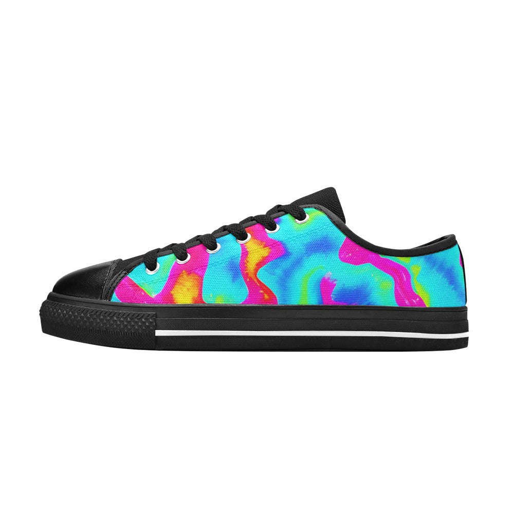 WOMEN'S Tie Dye Splash Retro Canvas Aesthetic Shoes