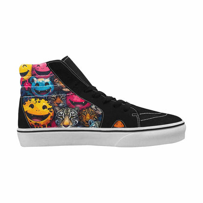 MEN'S Smiley Faces High Top Canvas Dreamlike Shoes