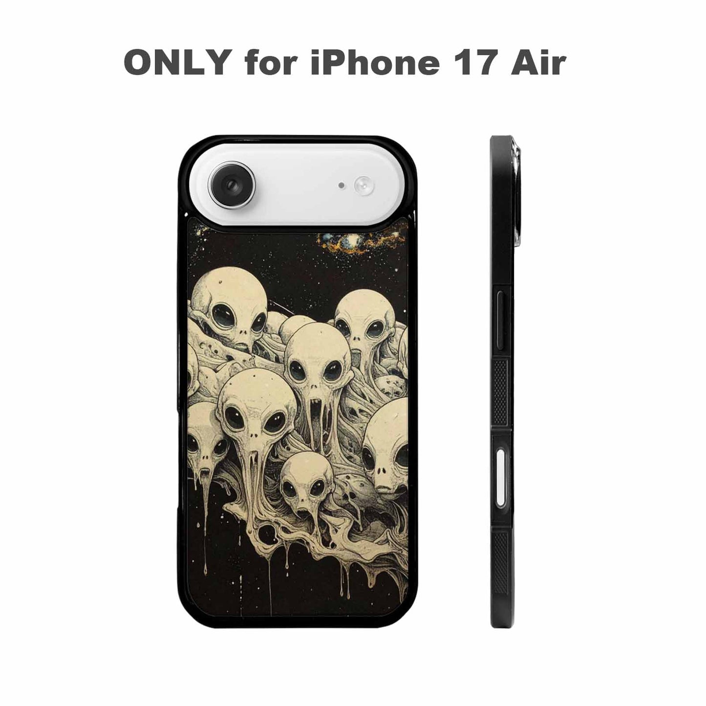 iPhone 17 Air Case — Melting Aliens Pattern Hundreds Of Alien, Custom Art Phone Cover