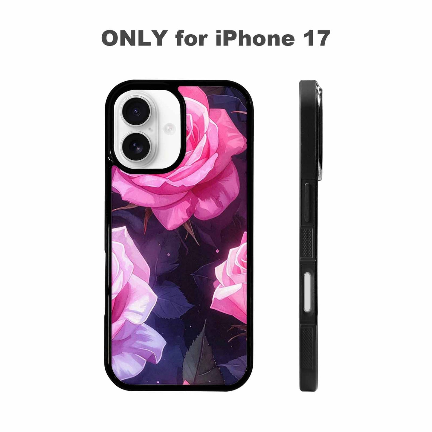 iPhone 17 Case — Watercolor Marble Rose Watercolor Abstract, Custom Print Case Cover