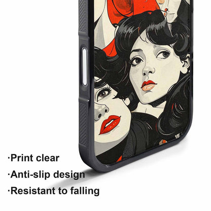 iPhone 17 Air Case — Seamless Repeating Pattern Of Overlapping Retro, Custom Art Phone Cover