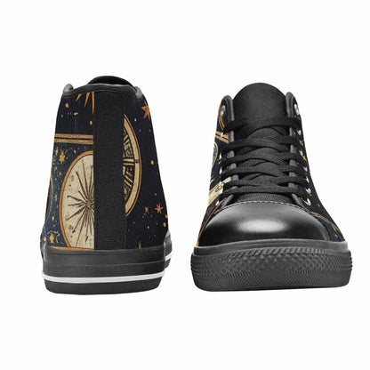 WOMEN'S Zodiac Constellation Star High Top Canvas Y2K Custom Shoes