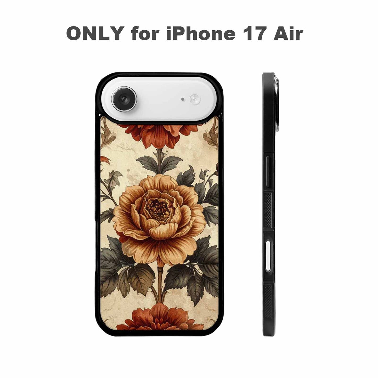 iPhone 17 Air Case — Vintage Botanical Art Pattern Floral, Custom Print Case Cover
