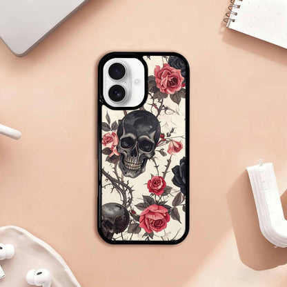 iPhone 17 Case — Skulls Roses And Skulls Gothic Skulls, Custom Designed Case Cover