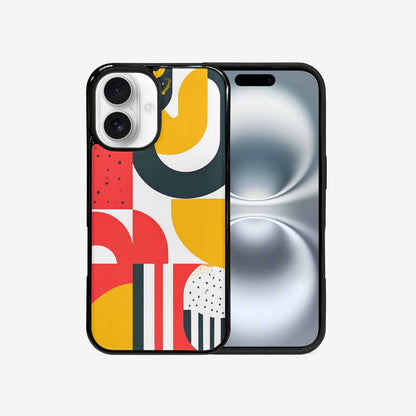 iPhone 16 Case — 1990s Memphis Art Pattern, Personalized Phone Case