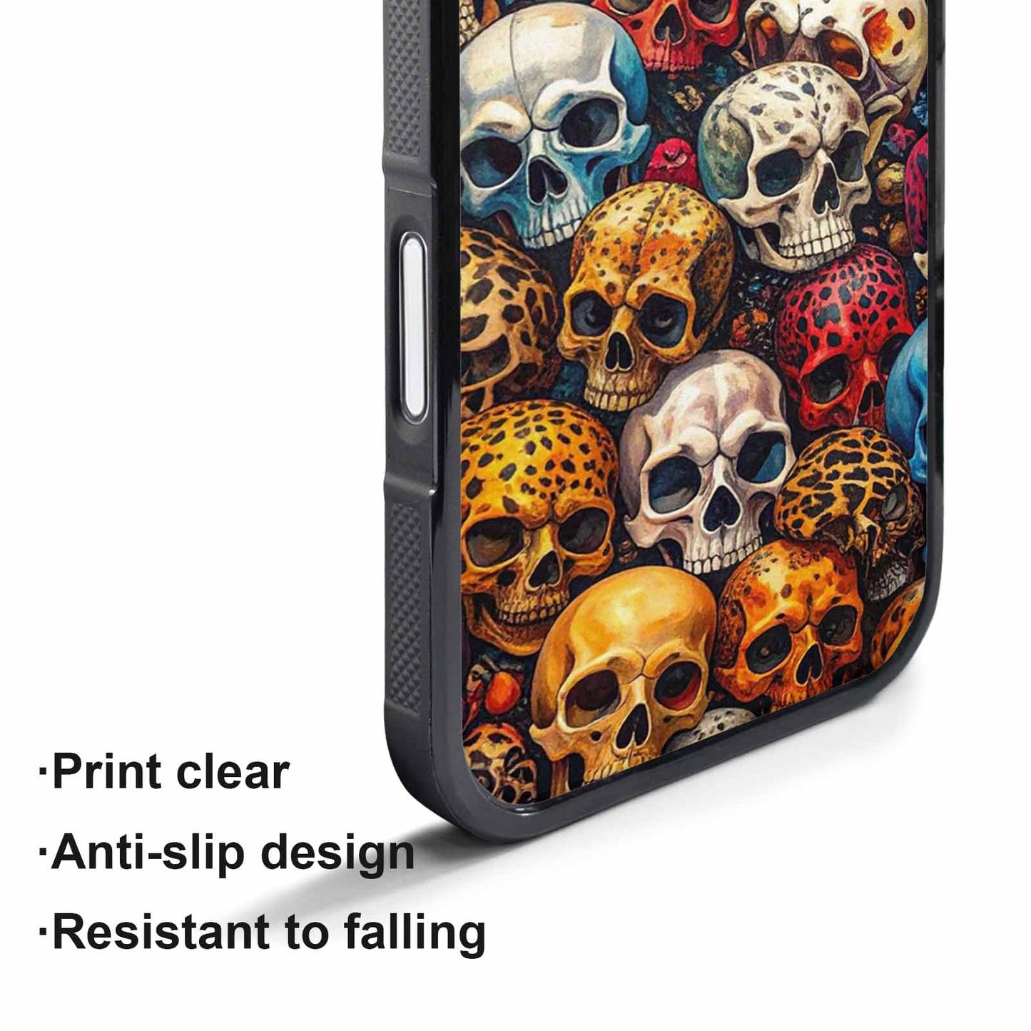 iPhone 17 Pro Case — Skulls Pattern Hundreds Of Sma Gothic, Original Design Phone Case