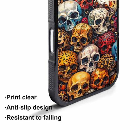 iPhone 17 Pro Case — Skulls Pattern Hundreds Of Sma Gothic, Original Design Phone Case