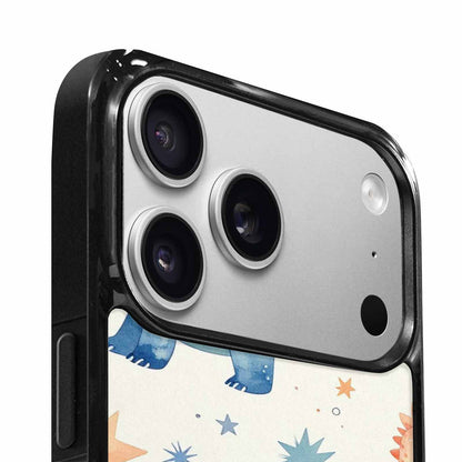 iPhone 17 Pro Max Case — Retro Dinosaurs Star Galaxy Space, Unique Phone Case Design