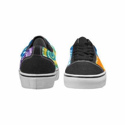 MEN'S Tie Dye Swirl Canvas Lace-Up Vibrant Chaos Sneakers
