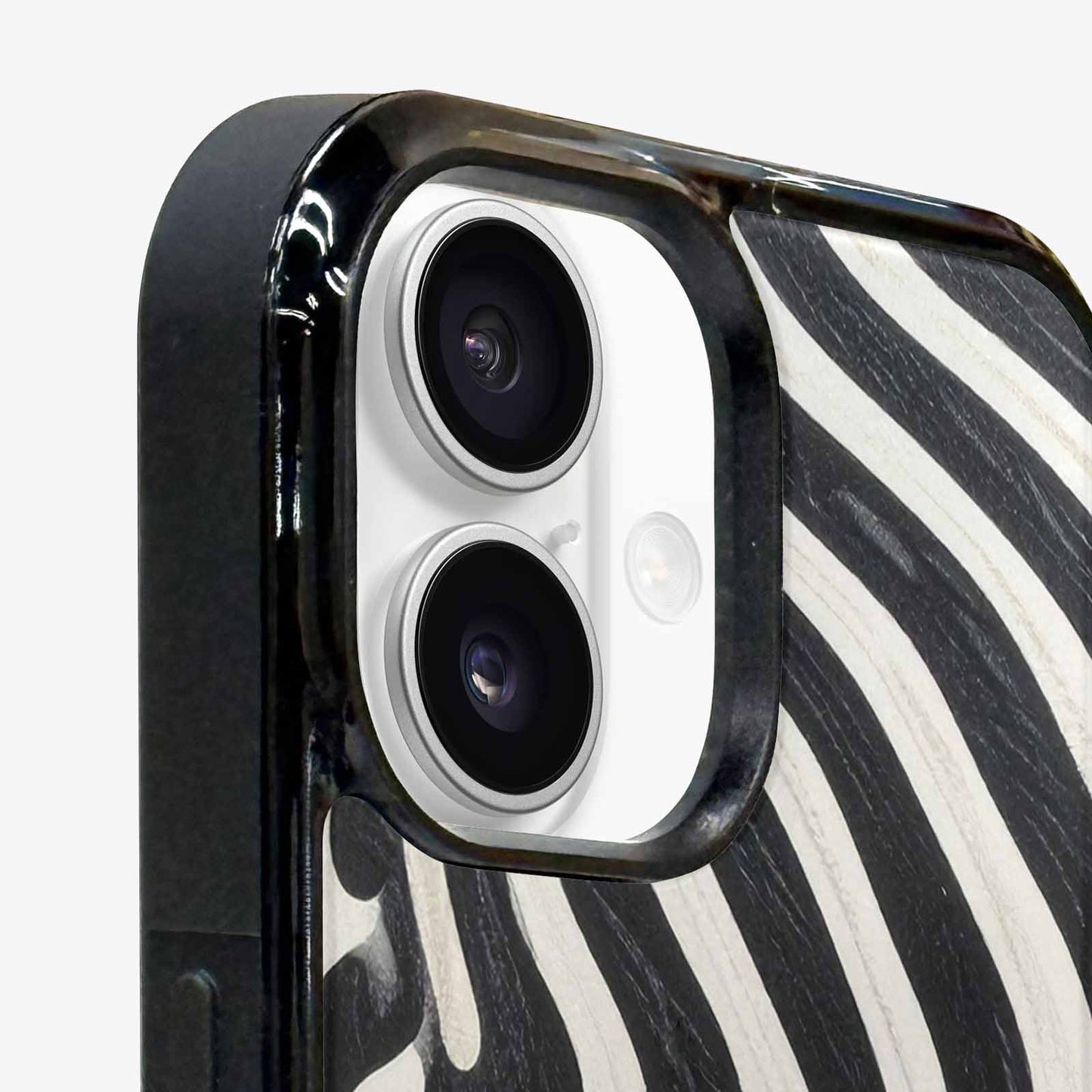 iPhone 16 Case — Modern Zebra Stripe Solid Print Crisp, Customized Protective Case