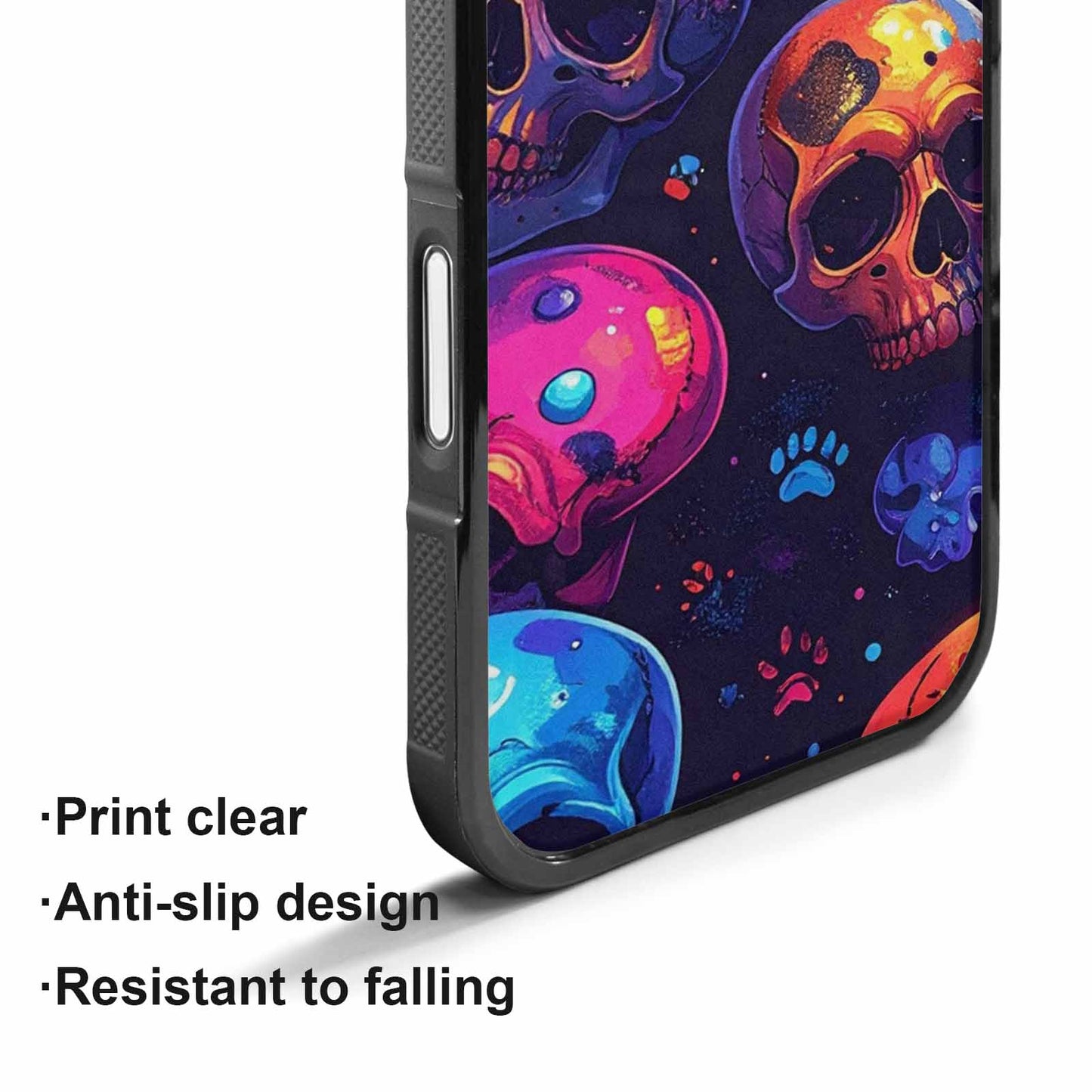 iPhone 17 Case — Iridescent Millions Of Gothic Skulls, Custom Made Phone Cover