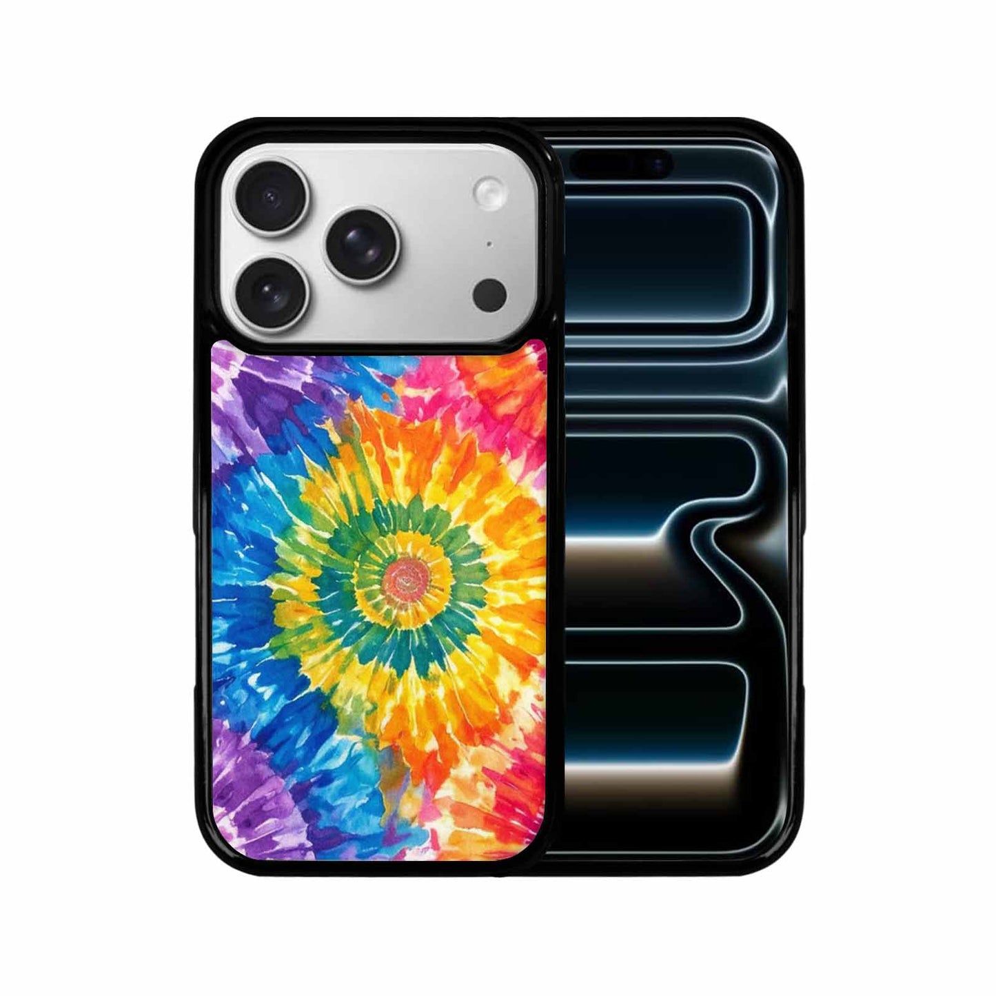 iPhone 17 Pro Case — Small Tie Dye Swirl Pattern Tie, Unique Phone Case Design