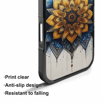 iPhone 17 Case — Black &amp; Blue Ink Original Art, Custom Art Phone Cover