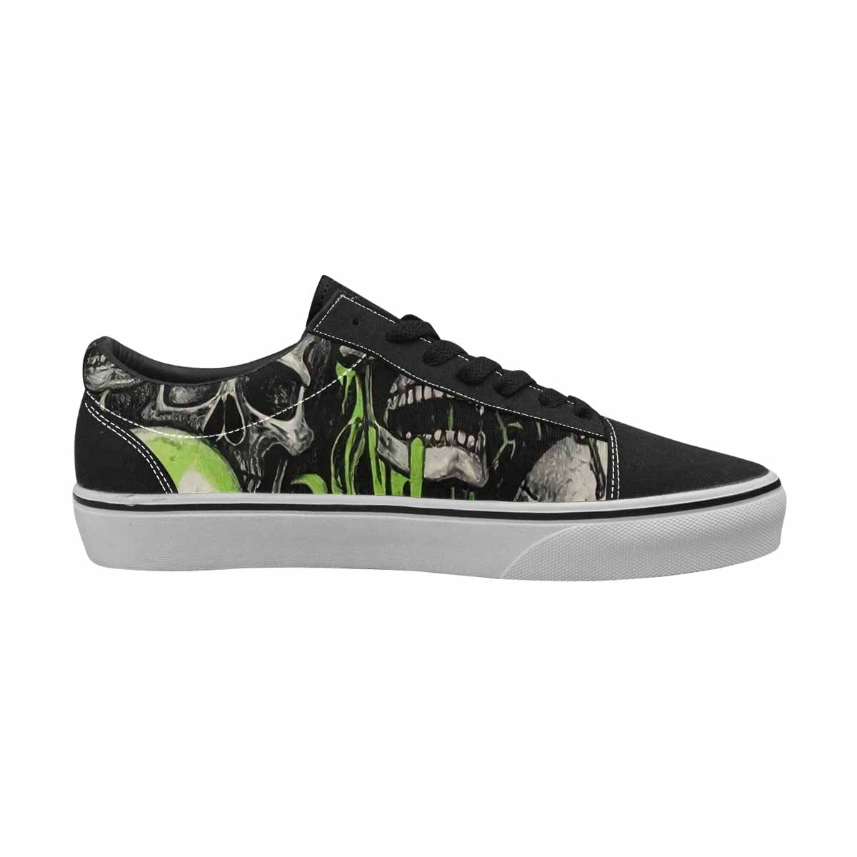 WOMEN'S Rainbow From Skull S Lace-Up Canvas Vivid Sneakers