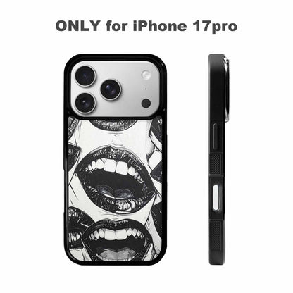 iPhone 17 Pro Case — Seamless Repeating Pattern Of Overlapping Cartoon, Custom Designed Case Cover