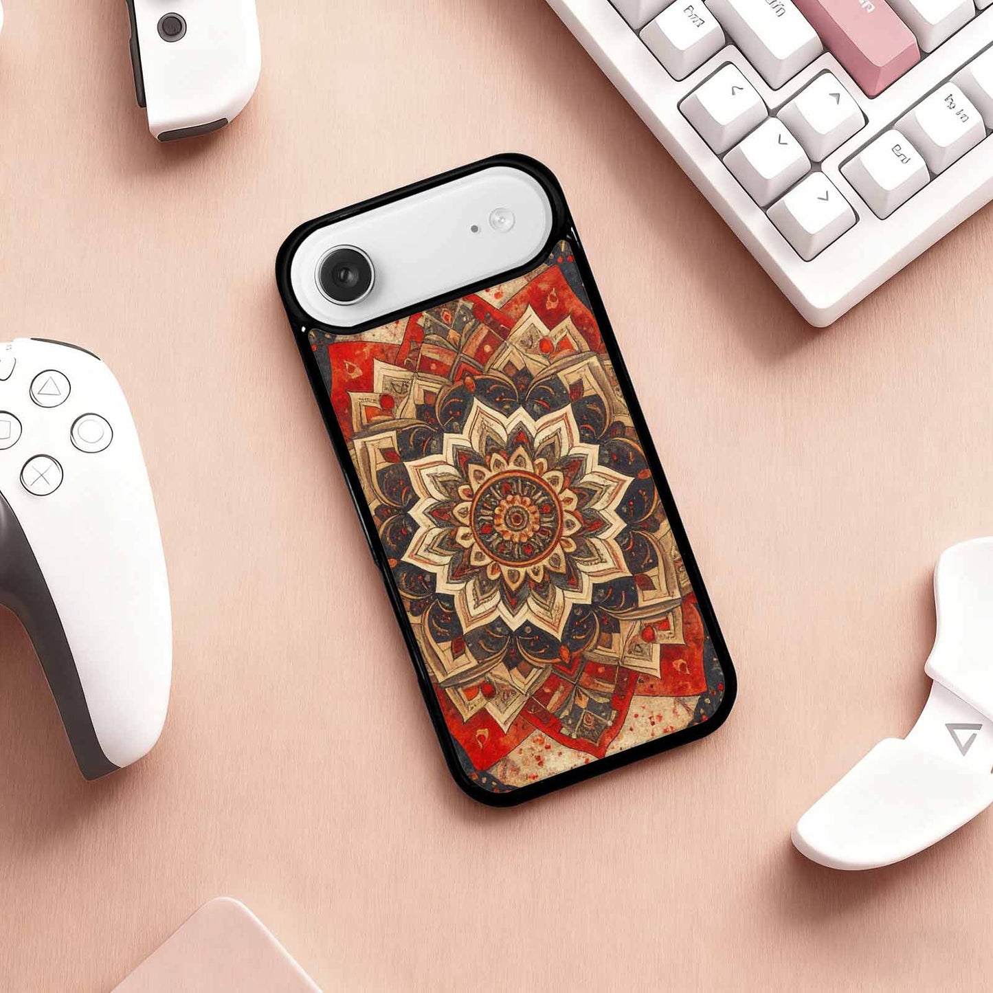 iPhone 17 Air Case — Small Mandala Pattern Randomly Varying Floral, Custom Print Case Cover