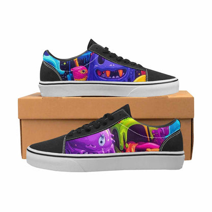 WOMEN'S Ice Cream Monsters  Lace-Up Canvas Aesthetic Shoes