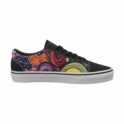 WOMEN'S Tie Lace-Up Canvas Neon Fantasy Custom Shoes
