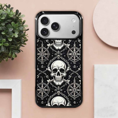 iPhone 17 Pro Max Case — Skull And Crossbones Pirate Gothic Skulls, Custom Made Phone Cover