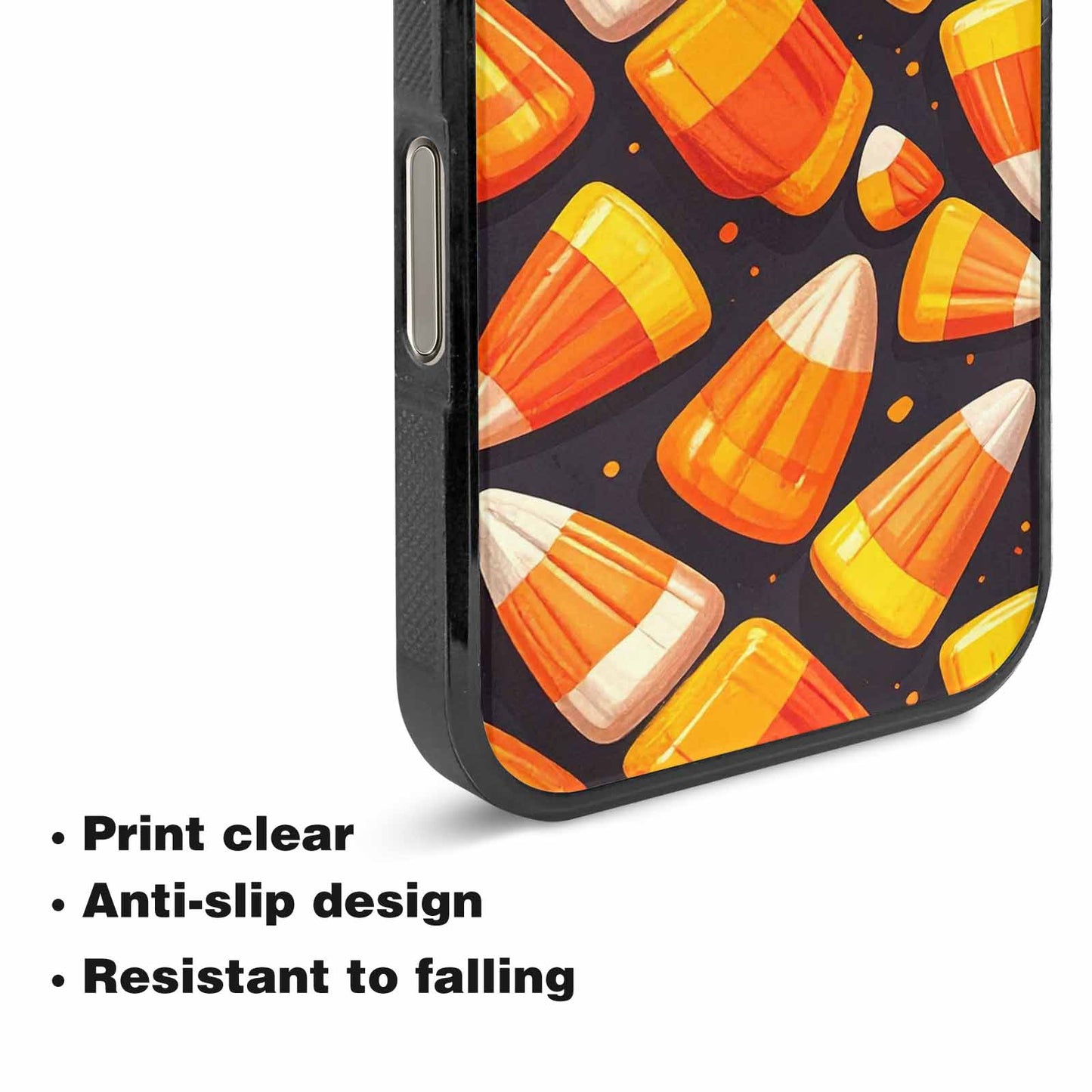 iPhone 16 Pro Case — Halloween Candy Corn Custom, Customized Protective Case